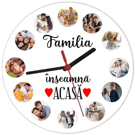 Ceas de perete personalizat pentru un bărbat a cărui viață “merge ceas”