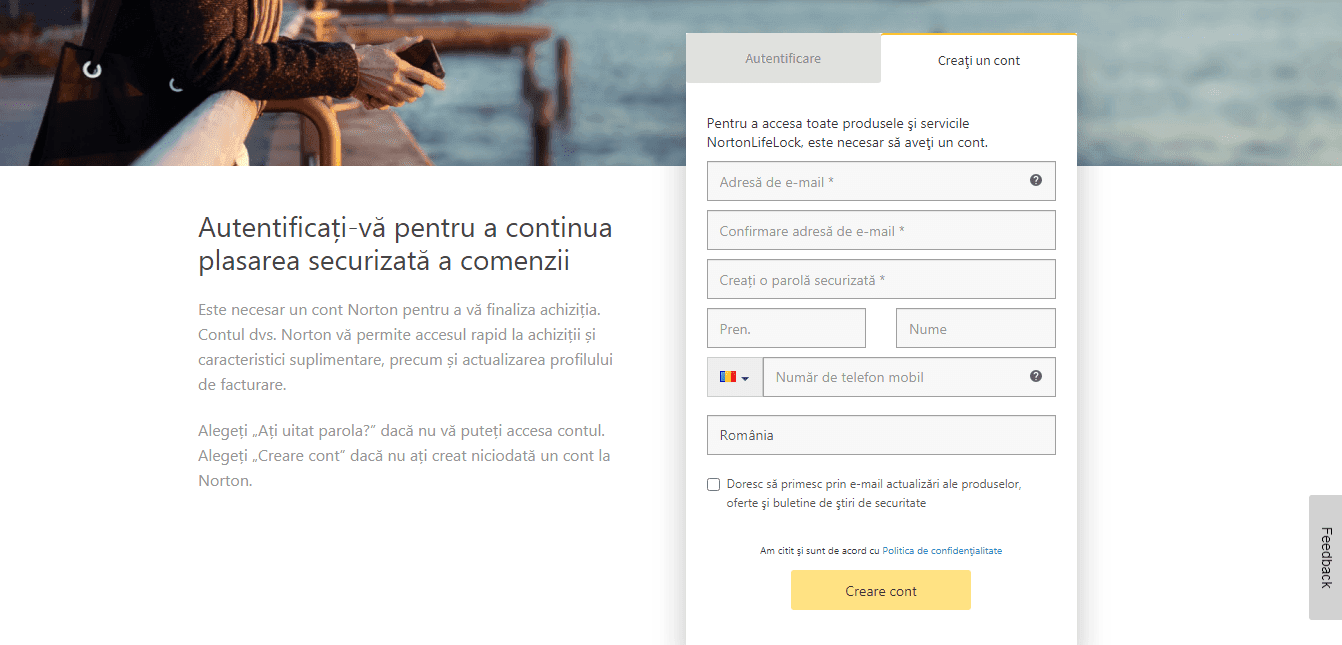 Norton Antivirus un cont