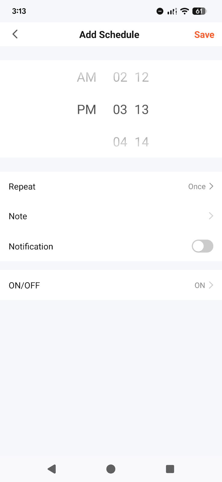 Schedule application 01