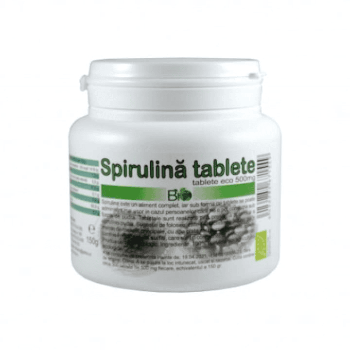 Spirulina tablete bio, 500 mg