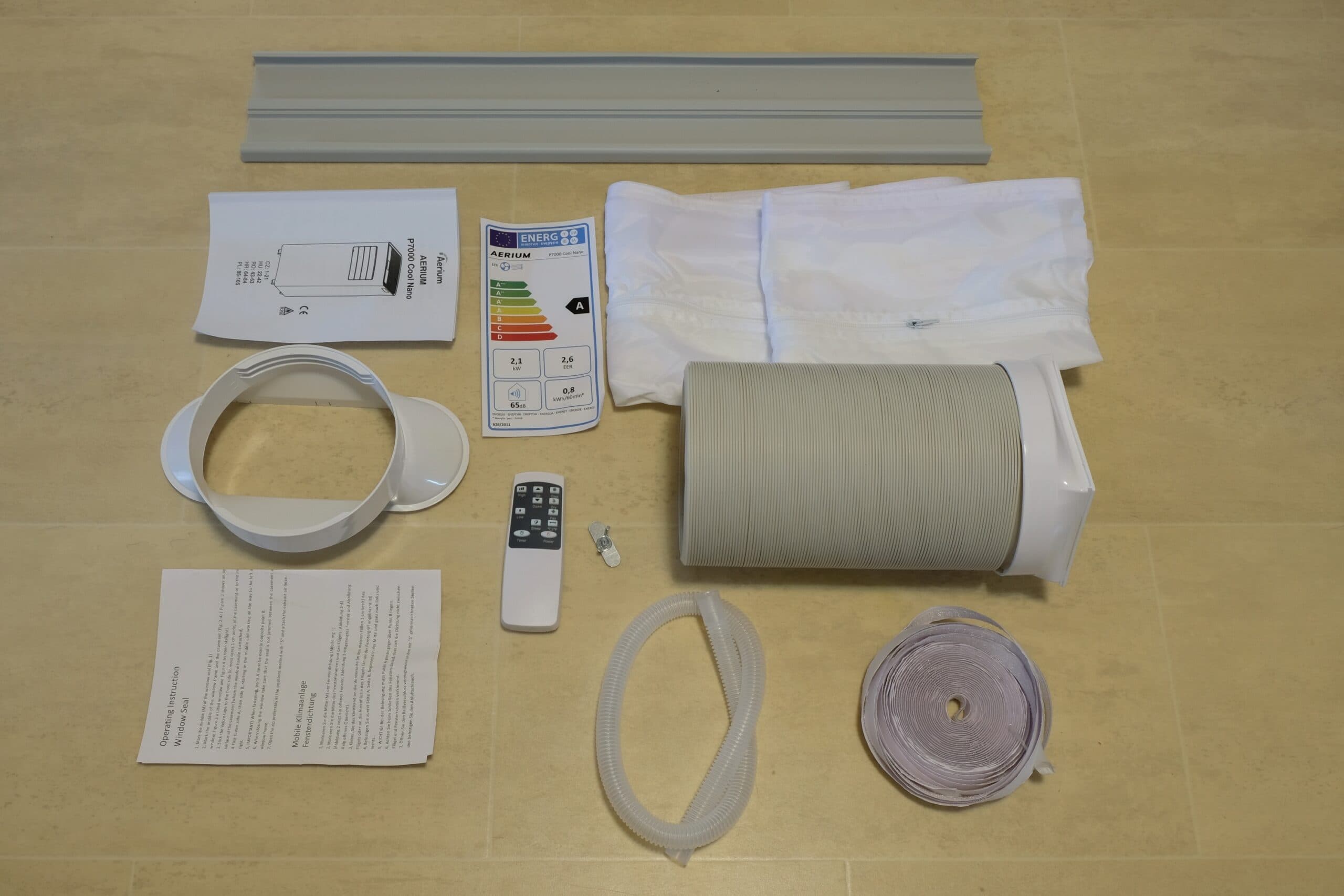 aparat de aer condiționat Aerium 7000 Cool Nano set pentru instalare