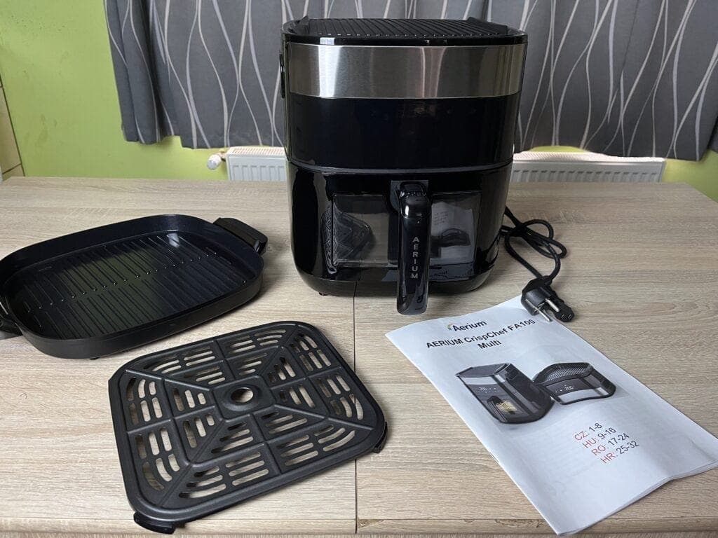 Recenzia friteusei cu aer cald Aerium CrispChef FA100 Multi