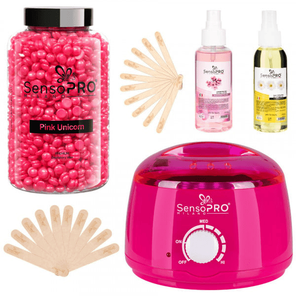 Kit Epilare Ceară Unicorn Premium Care, SensoPRO Milano