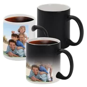 Cană personalizată termosensibilă pentru a se bucura de cafeaua de dimineață cu zâmbetul pe buze