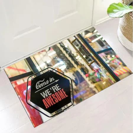 preș în fața ușii