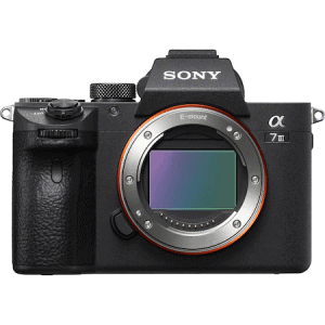 Aparat foto Mirrorless Sony Alpha A7III, 24.2 MP, Full-Frame, Body, E-Mount, 4K HDR, 4D Focus, Wi-Fi, NFC, ISO 100-51200, Negru