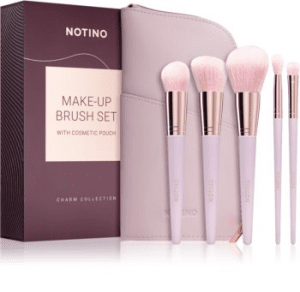 Cum să-ți alegi cele mai bune pensule de machiaj – Notino Charm Collection Make up brush set with cosmetic pouch