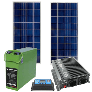 Cele mai bune panouri fotovoltaice în 2024 – Kit Solar Fotovoltaic 12v 280 wp 190ah 12v cu 2x Panou Fotovoltaic Policristalin 140 W 36 celule